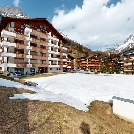 Appartamento Gonenstein In Leukerbad, Entire Apartment/studio With Balcony Leukerbad